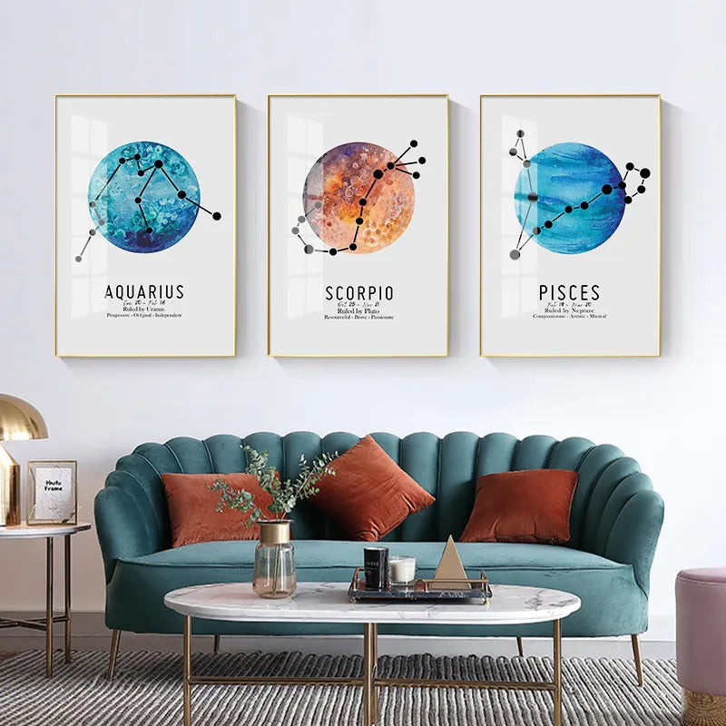 Modern Minimalistic Abstraction Canvas Painting